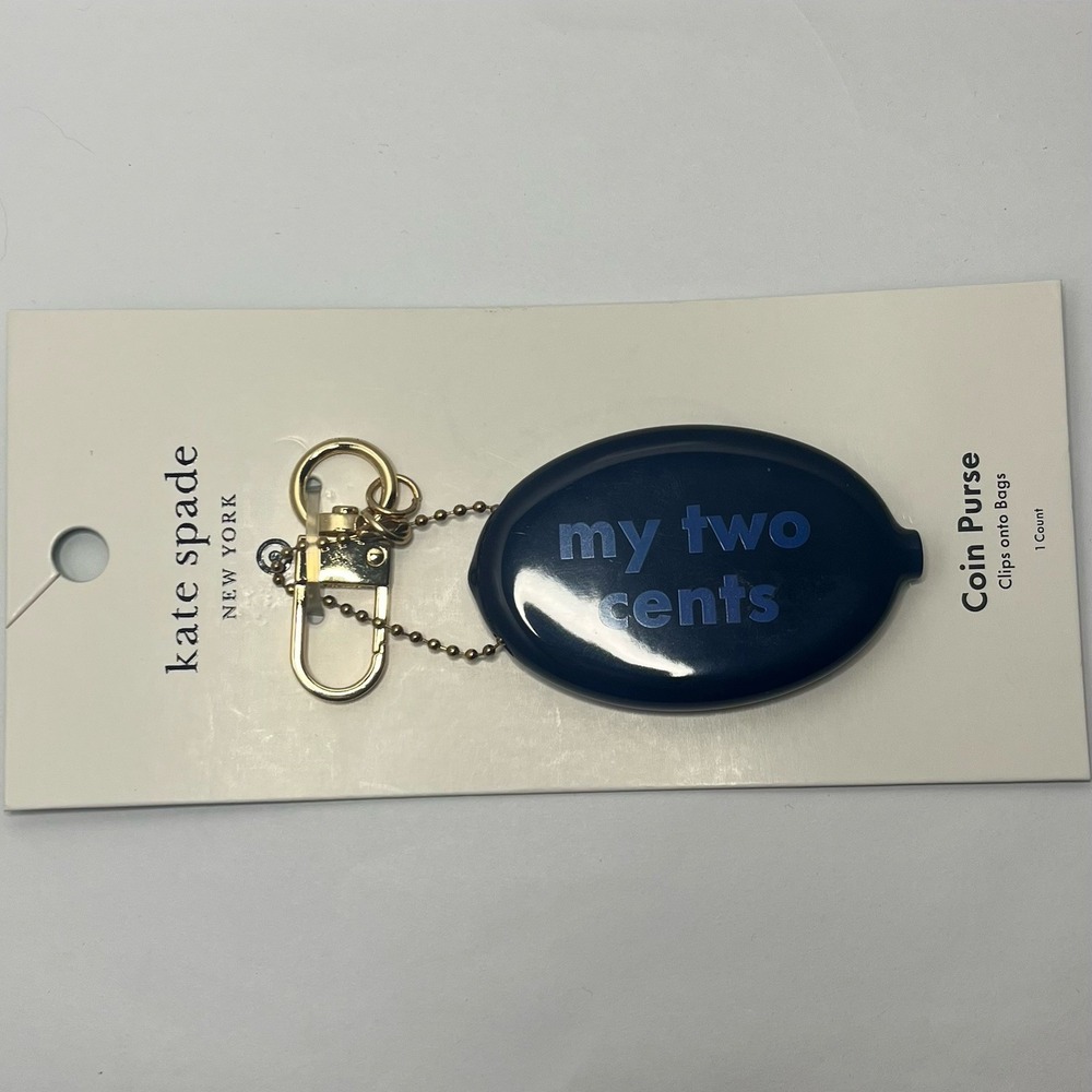 Kate Spade x Target My Two Cents Coin Purse Keychain Limited Edition NWT - Picture 2 of 5